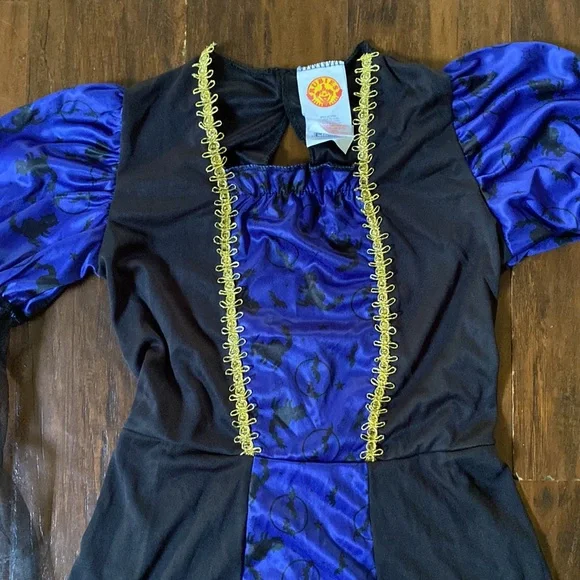 Rubies Blue Witch Dress & Hat Child’s Medium (Size 8-10) Halloween Costume - Picture 4 of 6